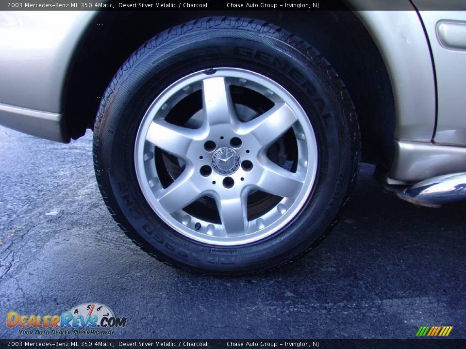 2003 Mercedes-Benz ML 350 4Matic Desert Silver Metallic / Charcoal Photo #15