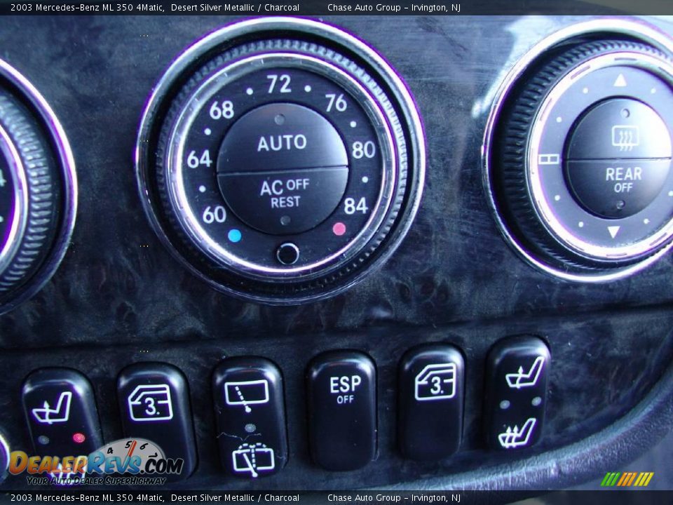 2003 Mercedes-Benz ML 350 4Matic Desert Silver Metallic / Charcoal Photo #30