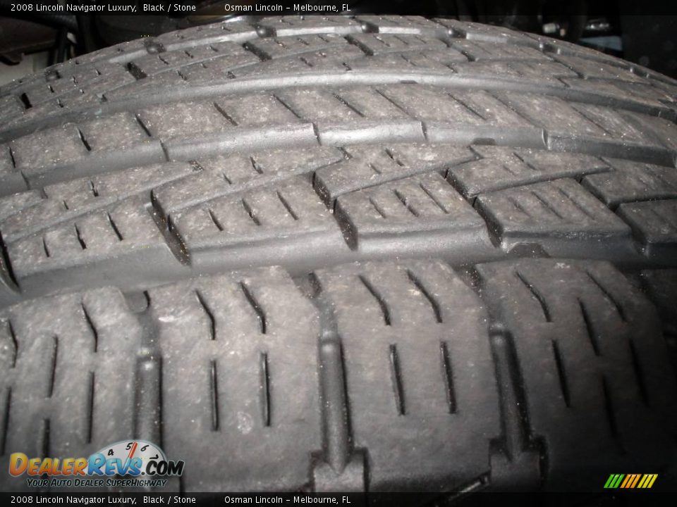 2008 Lincoln Navigator Luxury Black / Stone Photo #7