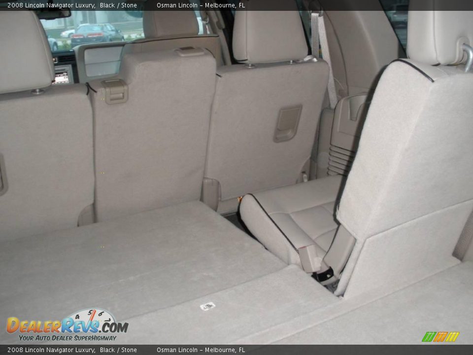 2008 Lincoln Navigator Luxury Black / Stone Photo #9