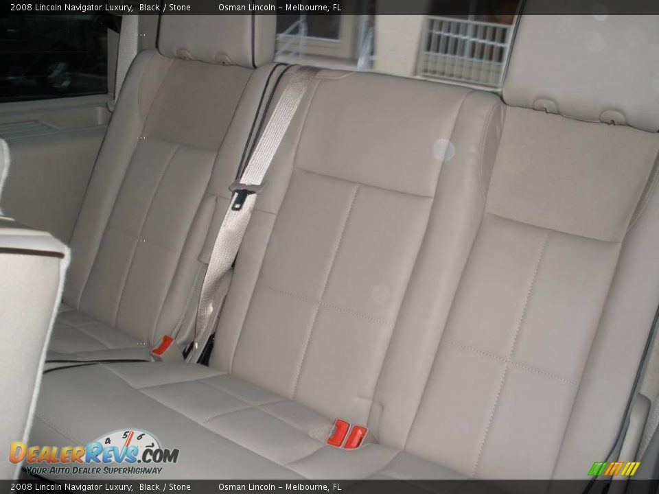 2008 Lincoln Navigator Luxury Black / Stone Photo #15