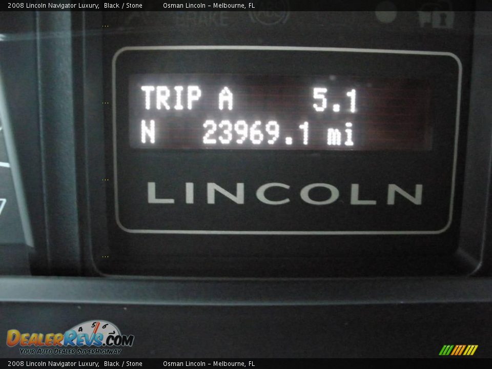 2008 Lincoln Navigator Luxury Black / Stone Photo #19