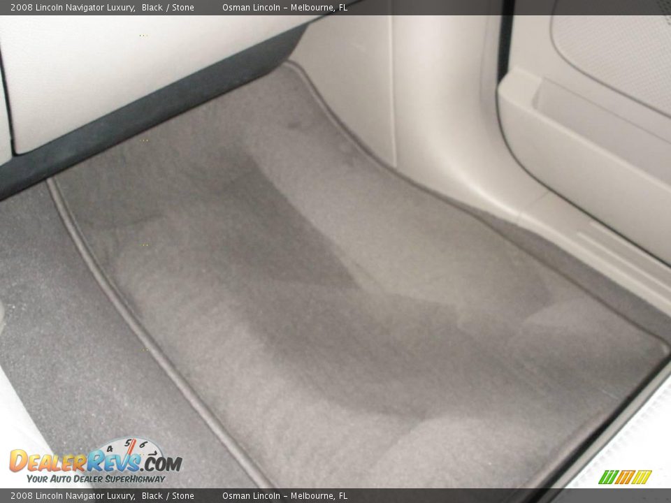 2008 Lincoln Navigator Luxury Black / Stone Photo #23