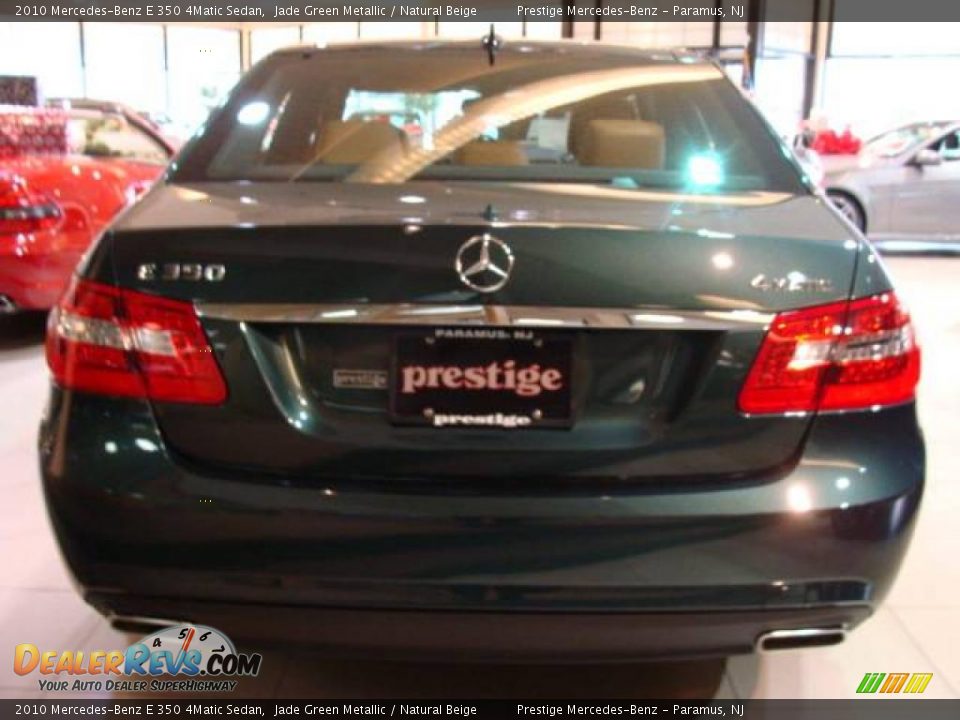 2010 Mercedes-Benz E 350 4Matic Sedan Jade Green Metallic / Natural Beige Photo #5