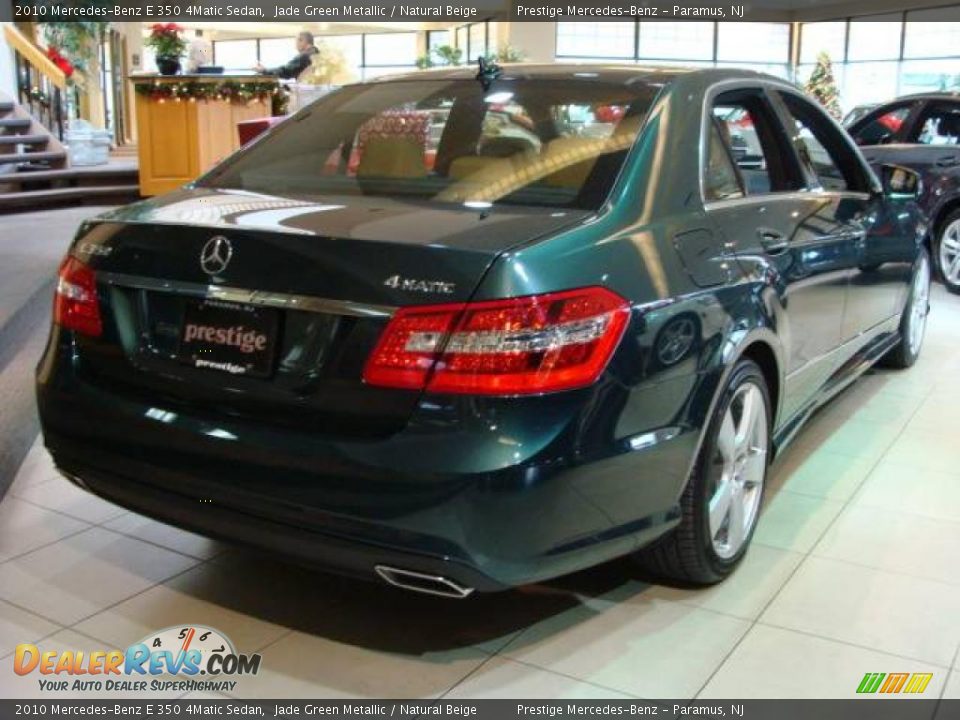 2010 Mercedes-Benz E 350 4Matic Sedan Jade Green Metallic / Natural Beige Photo #6