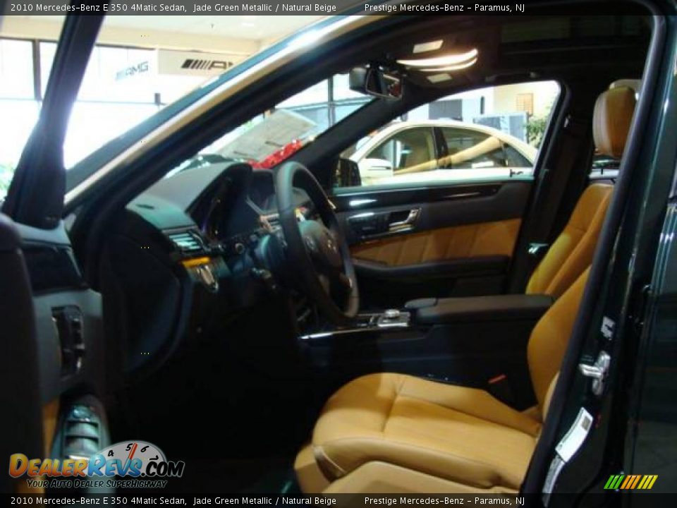 2010 Mercedes-Benz E 350 4Matic Sedan Jade Green Metallic / Natural Beige Photo #8