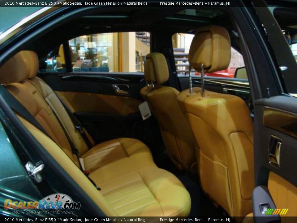 2010 Mercedes-Benz E 350 4Matic Sedan Jade Green Metallic / Natural Beige Photo #13
