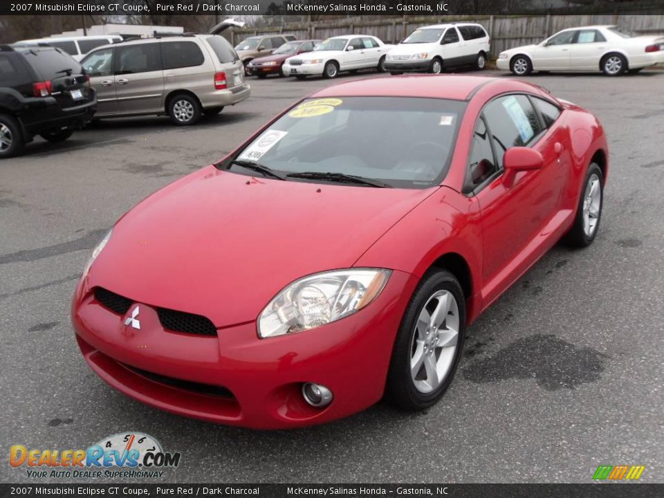 2007 Mitsubishi Eclipse GT Coupe Pure Red / Dark Charcoal Photo #1