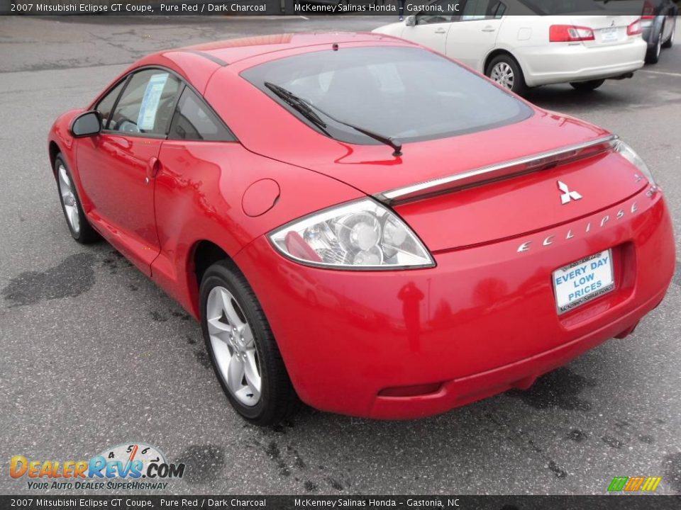 2007 Mitsubishi Eclipse GT Coupe Pure Red / Dark Charcoal Photo #2