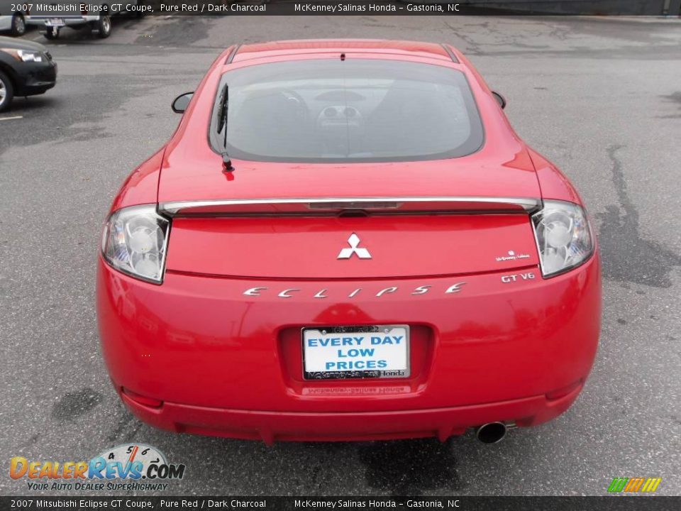 2007 Mitsubishi Eclipse GT Coupe Pure Red / Dark Charcoal Photo #3