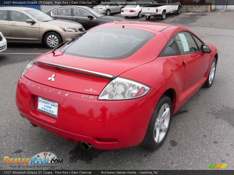 2007 Mitsubishi Eclipse GT Coupe Pure Red / Dark Charcoal Photo #4