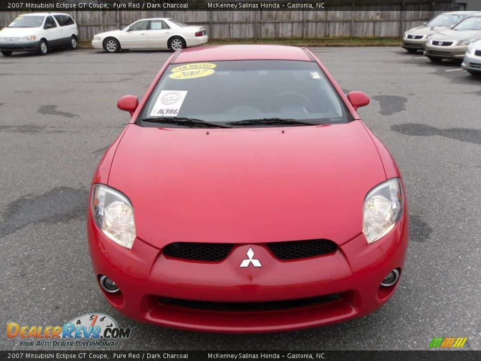 2007 Mitsubishi Eclipse GT Coupe Pure Red / Dark Charcoal Photo #6