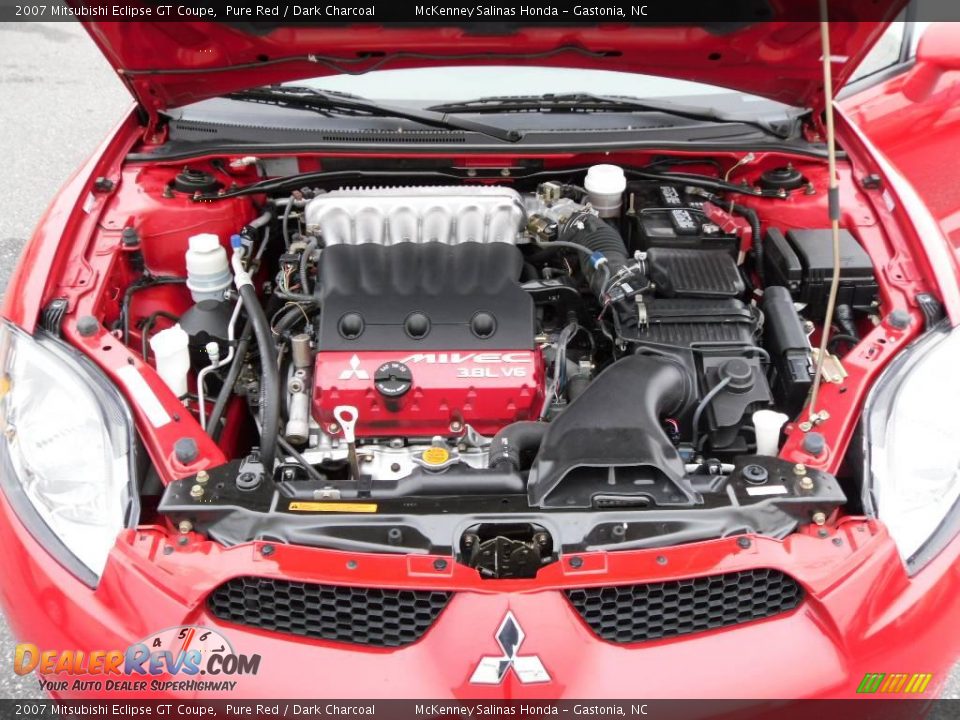 2007 Mitsubishi Eclipse GT Coupe Pure Red / Dark Charcoal Photo #19