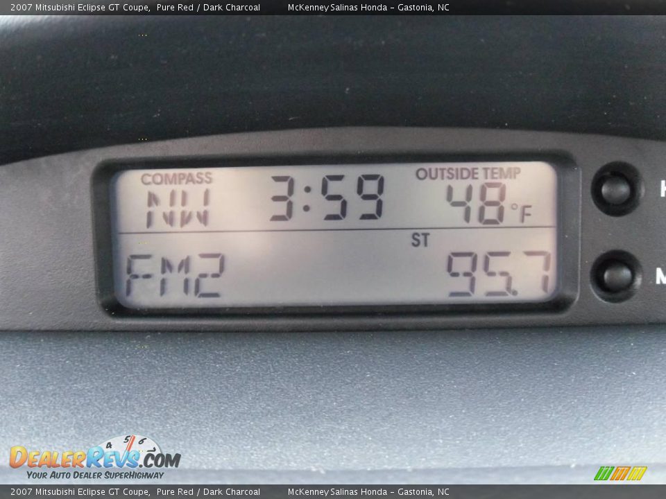 2007 Mitsubishi Eclipse GT Coupe Pure Red / Dark Charcoal Photo #23