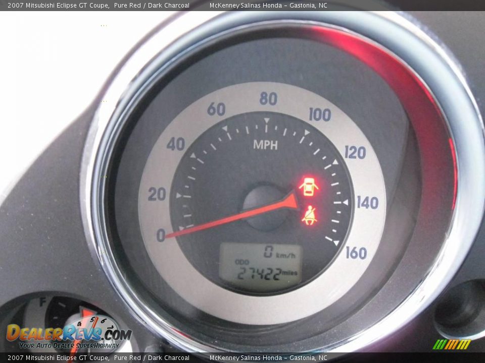 2007 Mitsubishi Eclipse GT Coupe Pure Red / Dark Charcoal Photo #24