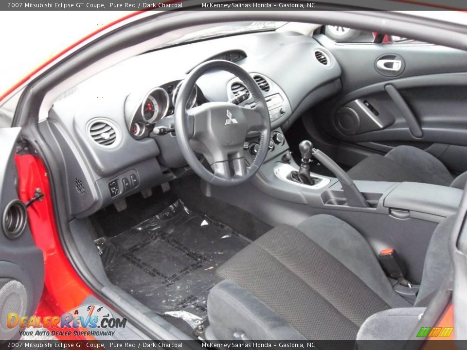 2007 Mitsubishi Eclipse GT Coupe Pure Red / Dark Charcoal Photo #26