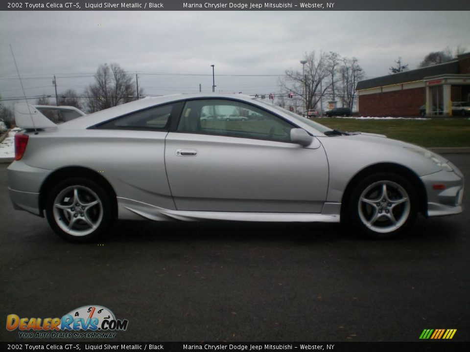 2002 Toyota Celica GT-S Liquid Silver Metallic / Black Photo #6