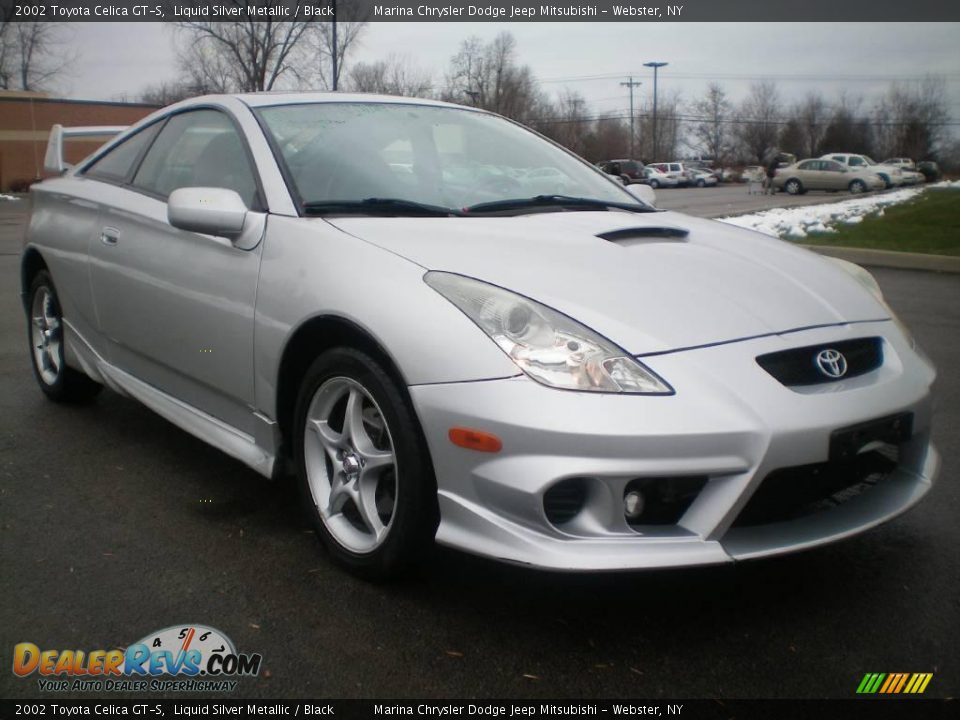 2002 Toyota Celica GT-S Liquid Silver Metallic / Black Photo #7