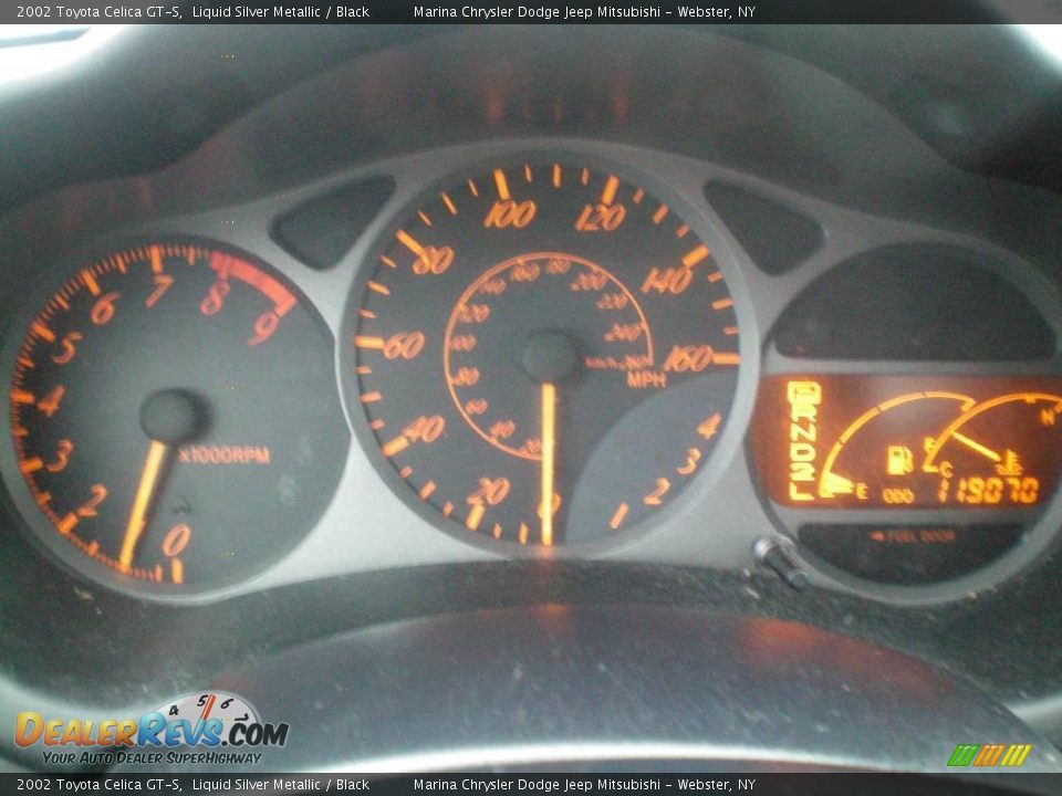 2002 Toyota Celica GT-S Liquid Silver Metallic / Black Photo #23