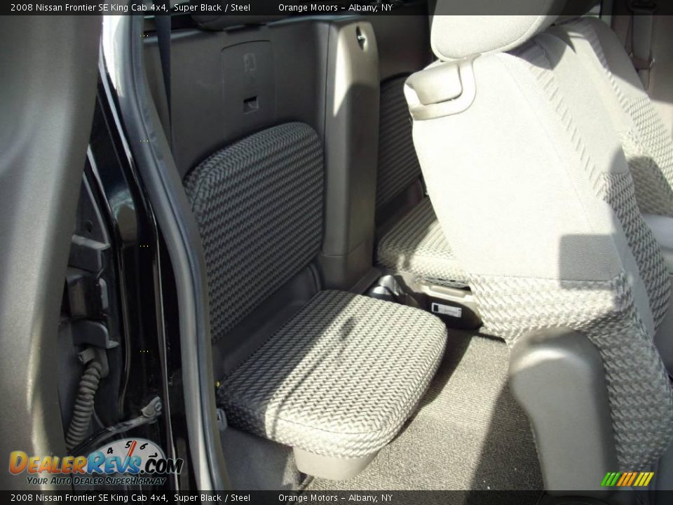 2008 Nissan Frontier SE King Cab 4x4 Super Black / Steel Photo #6