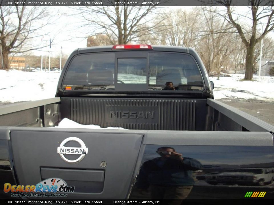 2008 Nissan Frontier SE King Cab 4x4 Super Black / Steel Photo #14