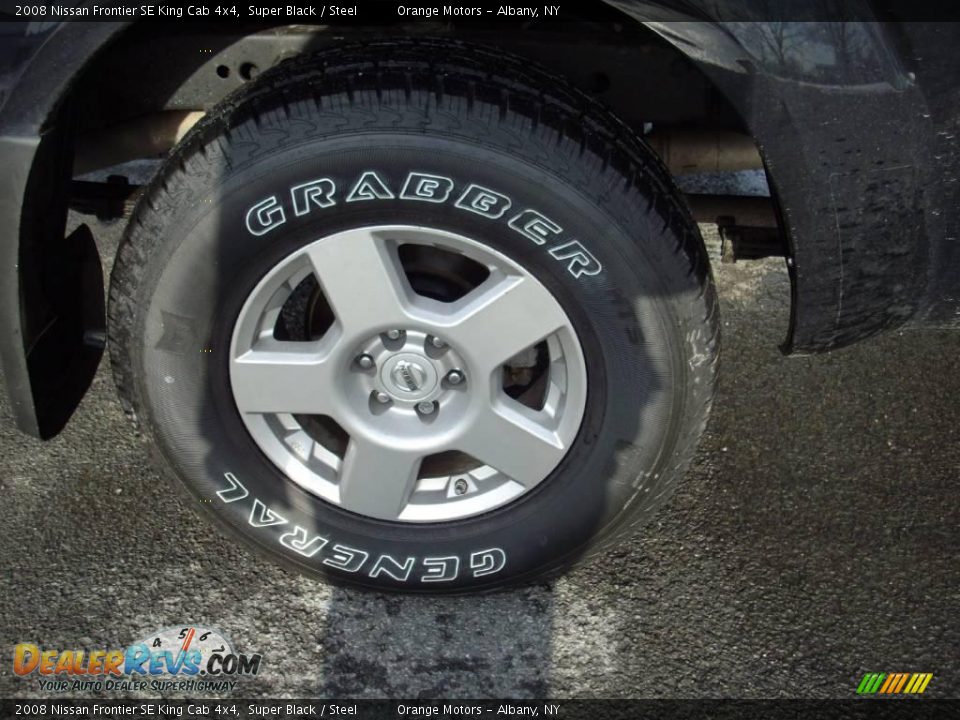 2008 Nissan Frontier SE King Cab 4x4 Super Black / Steel Photo #15