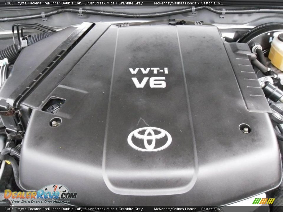 2005 Toyota Tacoma PreRunner Double Cab Silver Streak Mica / Graphite Gray Photo #20