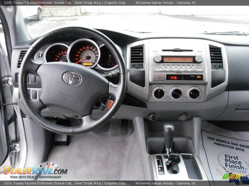2005 Toyota Tacoma PreRunner Double Cab Silver Streak Mica / Graphite Gray Photo #21