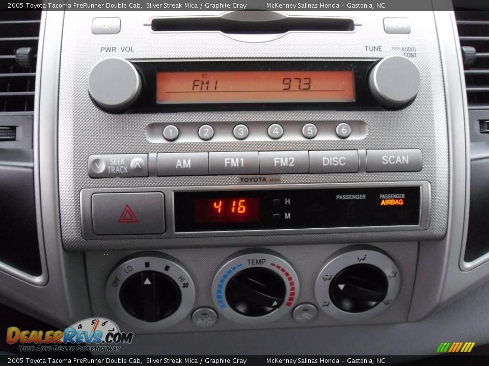 2005 Toyota Tacoma PreRunner Double Cab Silver Streak Mica / Graphite Gray Photo #23