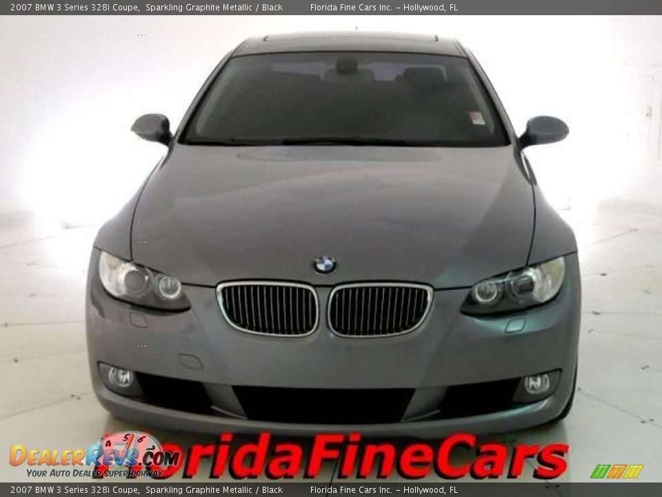 2007 BMW 3 Series 328i Coupe Sparkling Graphite Metallic / Black Photo #5