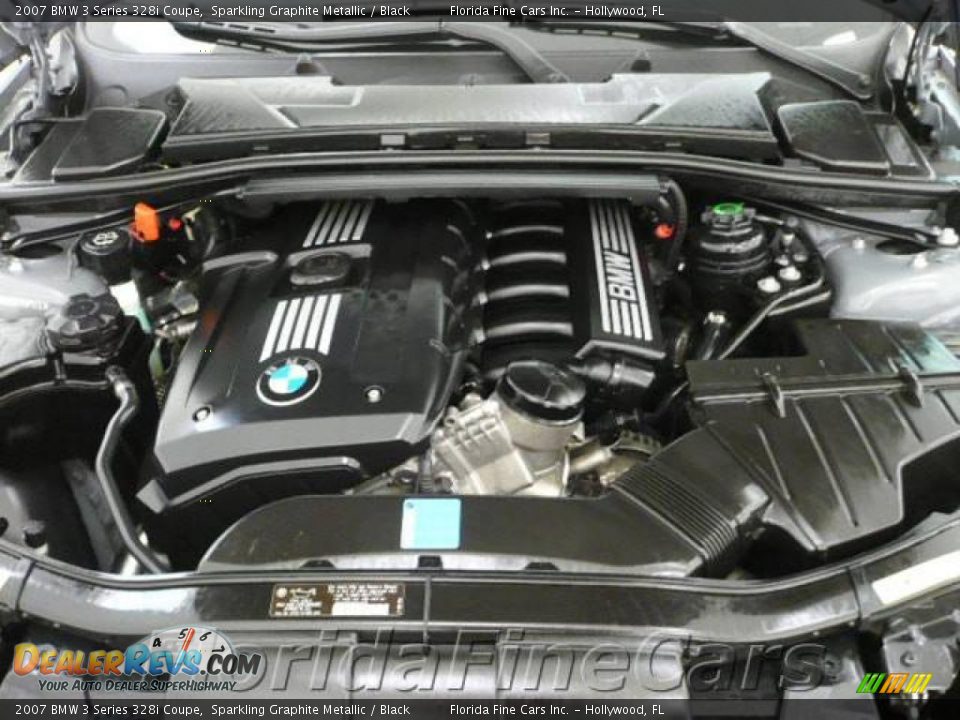 2007 BMW 3 Series 328i Coupe Sparkling Graphite Metallic / Black Photo #9