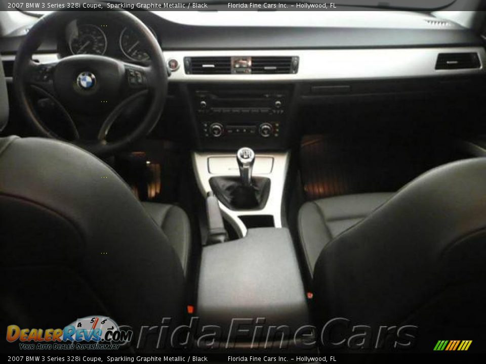 2007 BMW 3 Series 328i Coupe Sparkling Graphite Metallic / Black Photo #13
