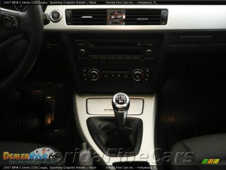 2007 BMW 3 Series 328i Coupe Sparkling Graphite Metallic / Black Photo #16