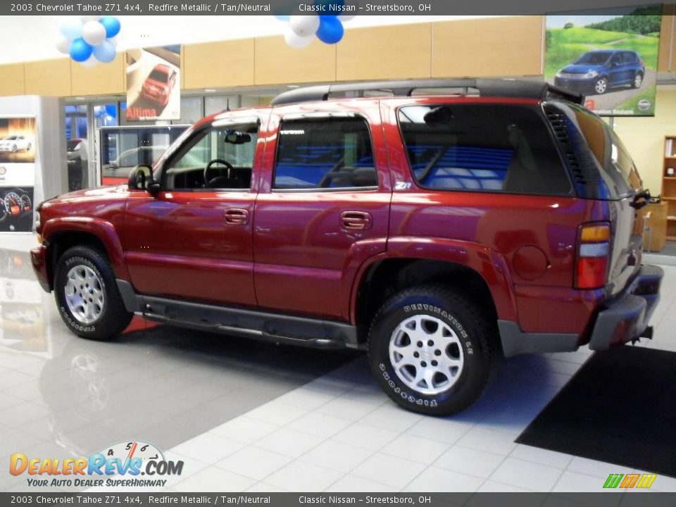 2003 Chevrolet Tahoe Z71 4x4 Redfire Metallic / Tan/Neutral Photo #2