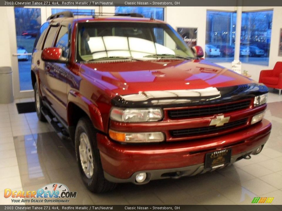 2003 Chevrolet Tahoe Z71 4x4 Redfire Metallic / Tan/Neutral Photo #4