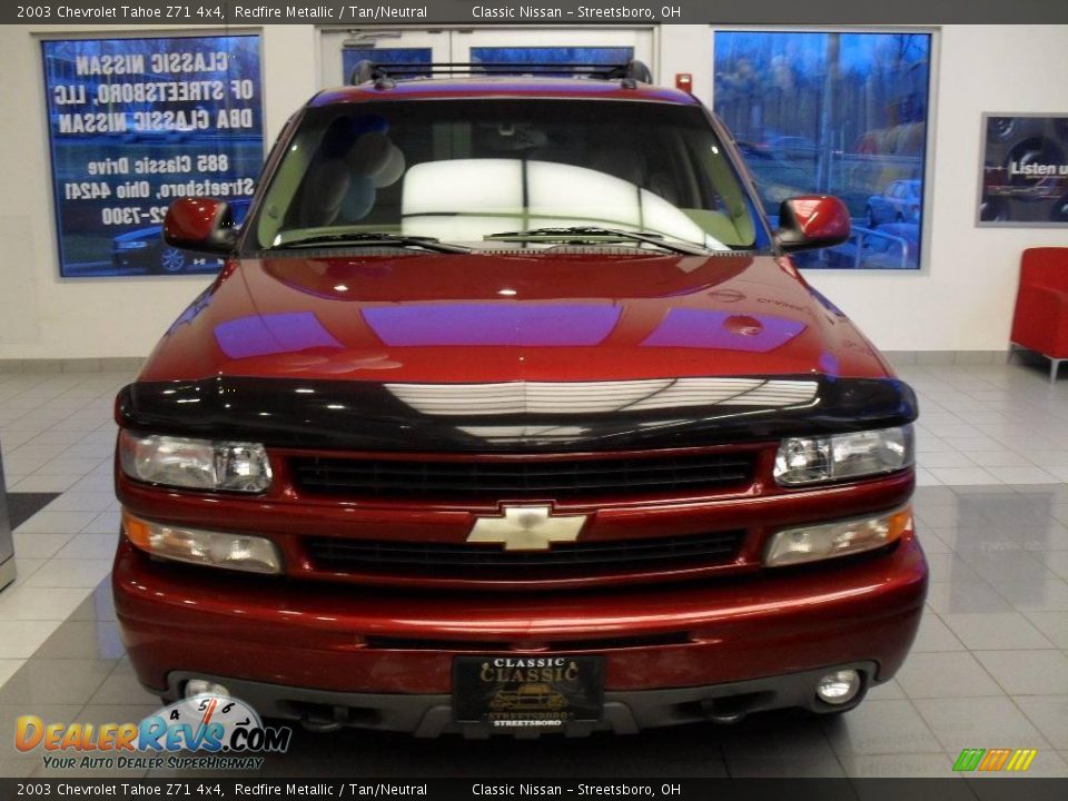 2003 Chevrolet Tahoe Z71 4x4 Redfire Metallic / Tan/Neutral Photo #5