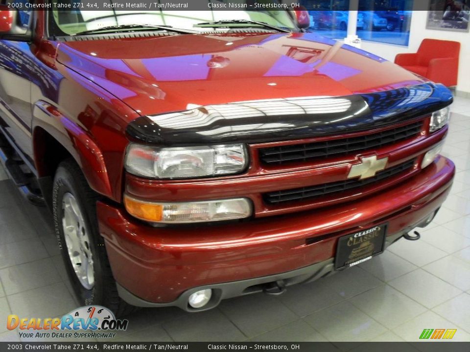 2003 Chevrolet Tahoe Z71 4x4 Redfire Metallic / Tan/Neutral Photo #12