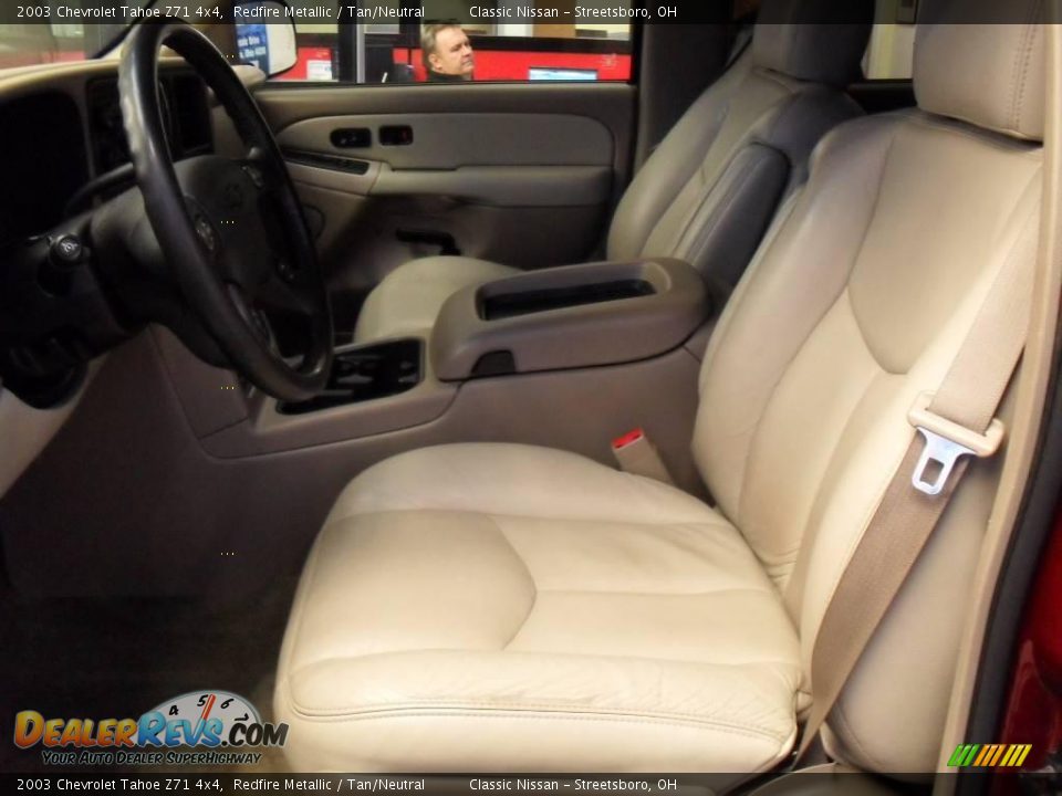 2003 Chevrolet Tahoe Z71 4x4 Redfire Metallic / Tan/Neutral Photo #13