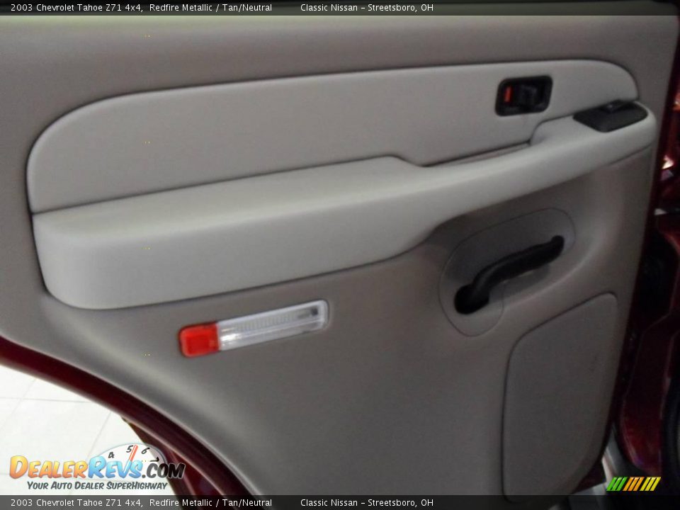 2003 Chevrolet Tahoe Z71 4x4 Redfire Metallic / Tan/Neutral Photo #22