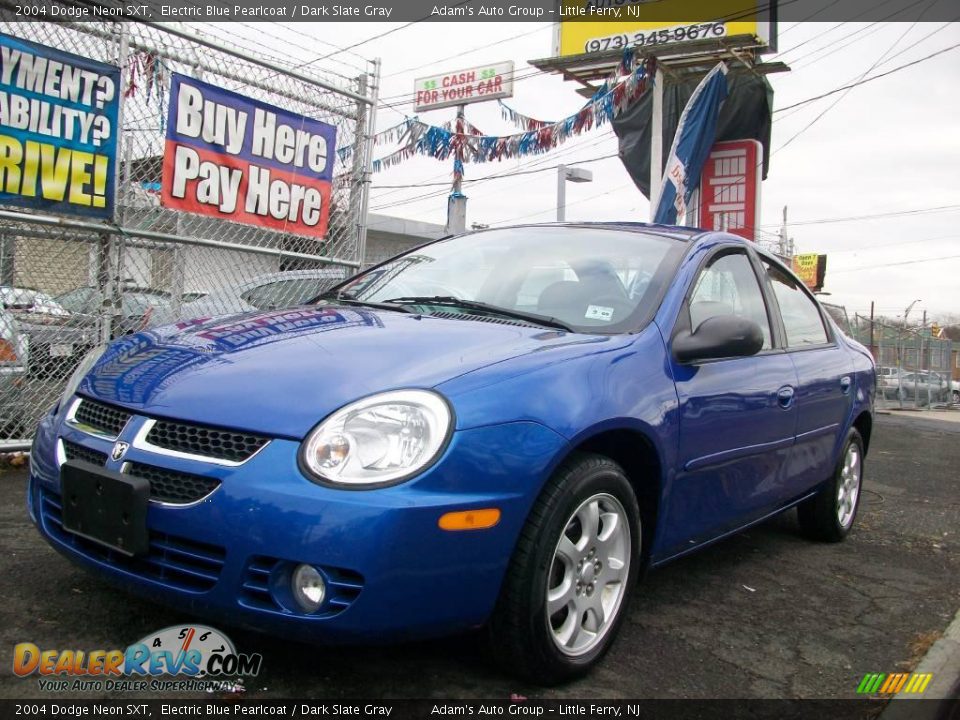 2004 Dodge Neon SXT Electric Blue Pearlcoat / Dark Slate Gray Photo #2