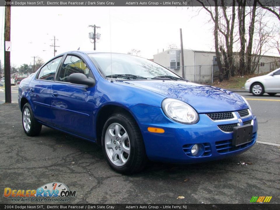 2004 Dodge Neon SXT Electric Blue Pearlcoat / Dark Slate Gray Photo #3