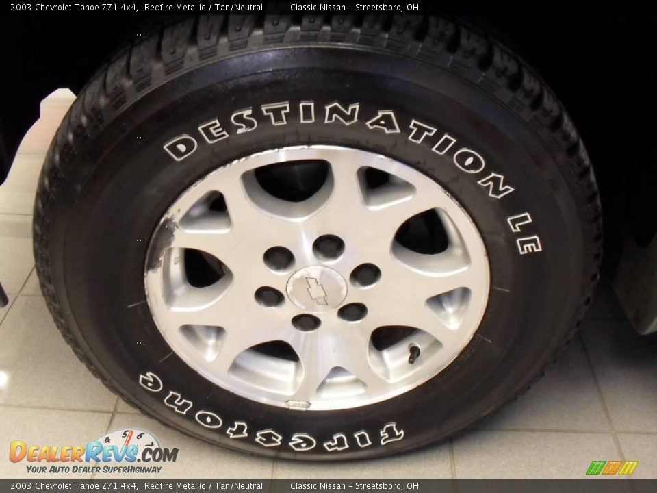 2003 Chevrolet Tahoe Z71 4x4 Redfire Metallic / Tan/Neutral Photo #29