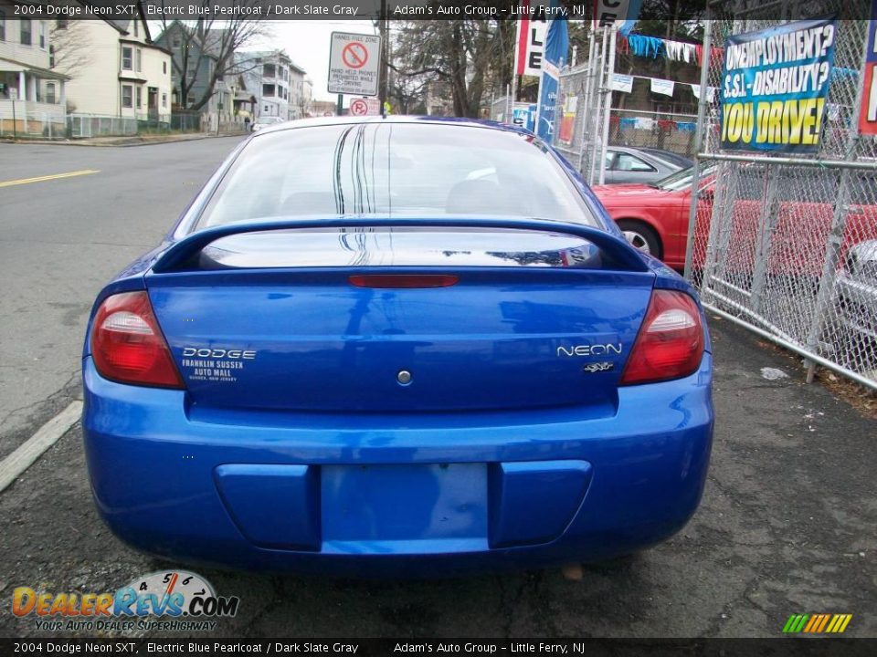 2004 Dodge Neon SXT Electric Blue Pearlcoat / Dark Slate Gray Photo #6