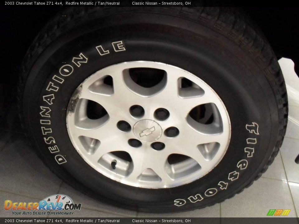2003 Chevrolet Tahoe Z71 4x4 Redfire Metallic / Tan/Neutral Photo #32