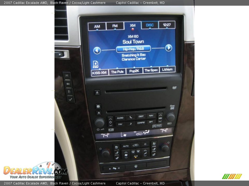 2007 Cadillac Escalade AWD Black Raven / Cocoa/Light Cashmere Photo #15