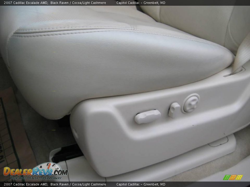 2007 Cadillac Escalade AWD Black Raven / Cocoa/Light Cashmere Photo #20
