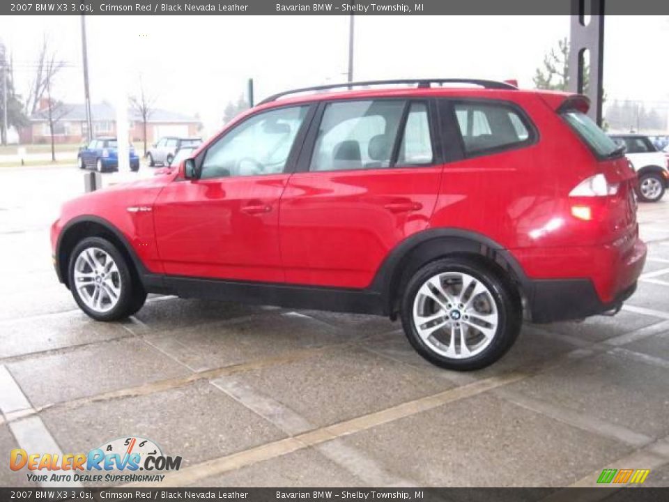 2007 BMW X3 3.0si Crimson Red / Black Nevada Leather Photo #5