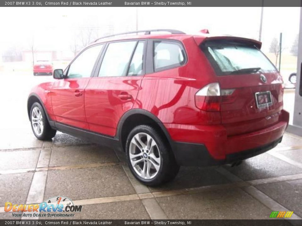 2007 BMW X3 3.0si Crimson Red / Black Nevada Leather Photo #6