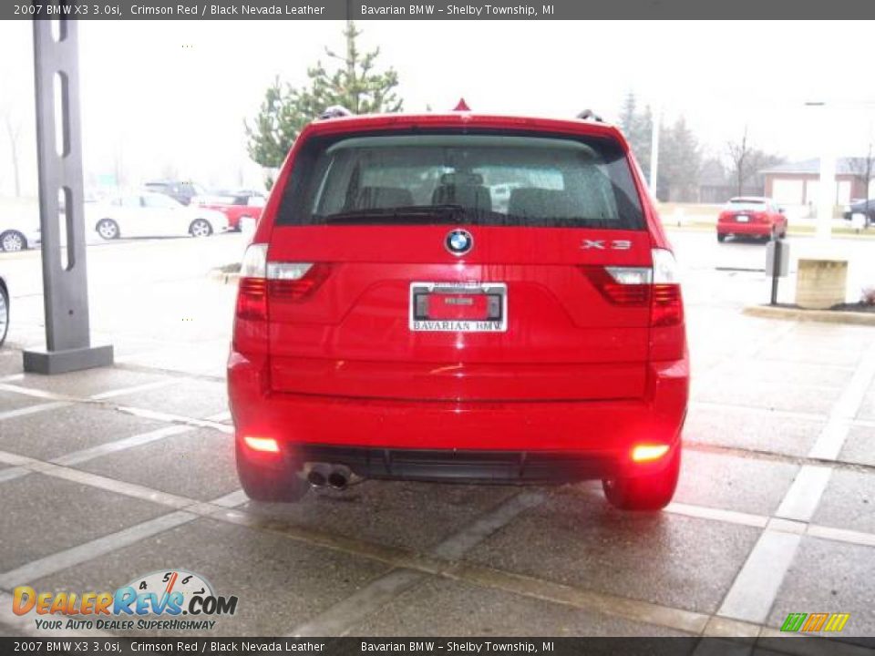 2007 BMW X3 3.0si Crimson Red / Black Nevada Leather Photo #7