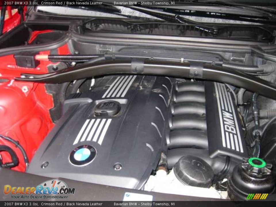 2007 BMW X3 3.0si Crimson Red / Black Nevada Leather Photo #12